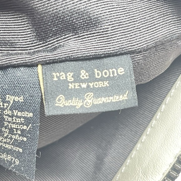 Rag & Bone Calf  Pony Hair Leopard  Print Leather Trim Hand Bag Pouch‎ Clutch